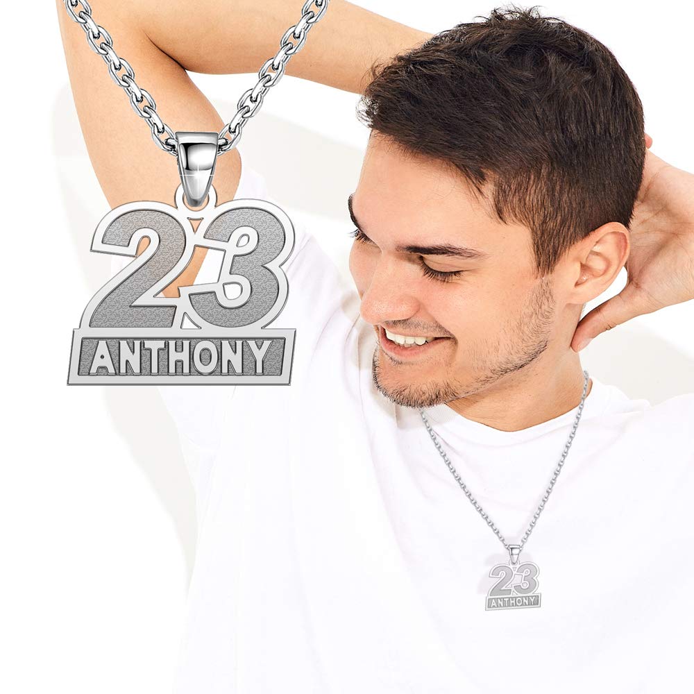 Custom Name Necklace, Personalized Sterling Silver Pendant, Customized Jewelry Gift