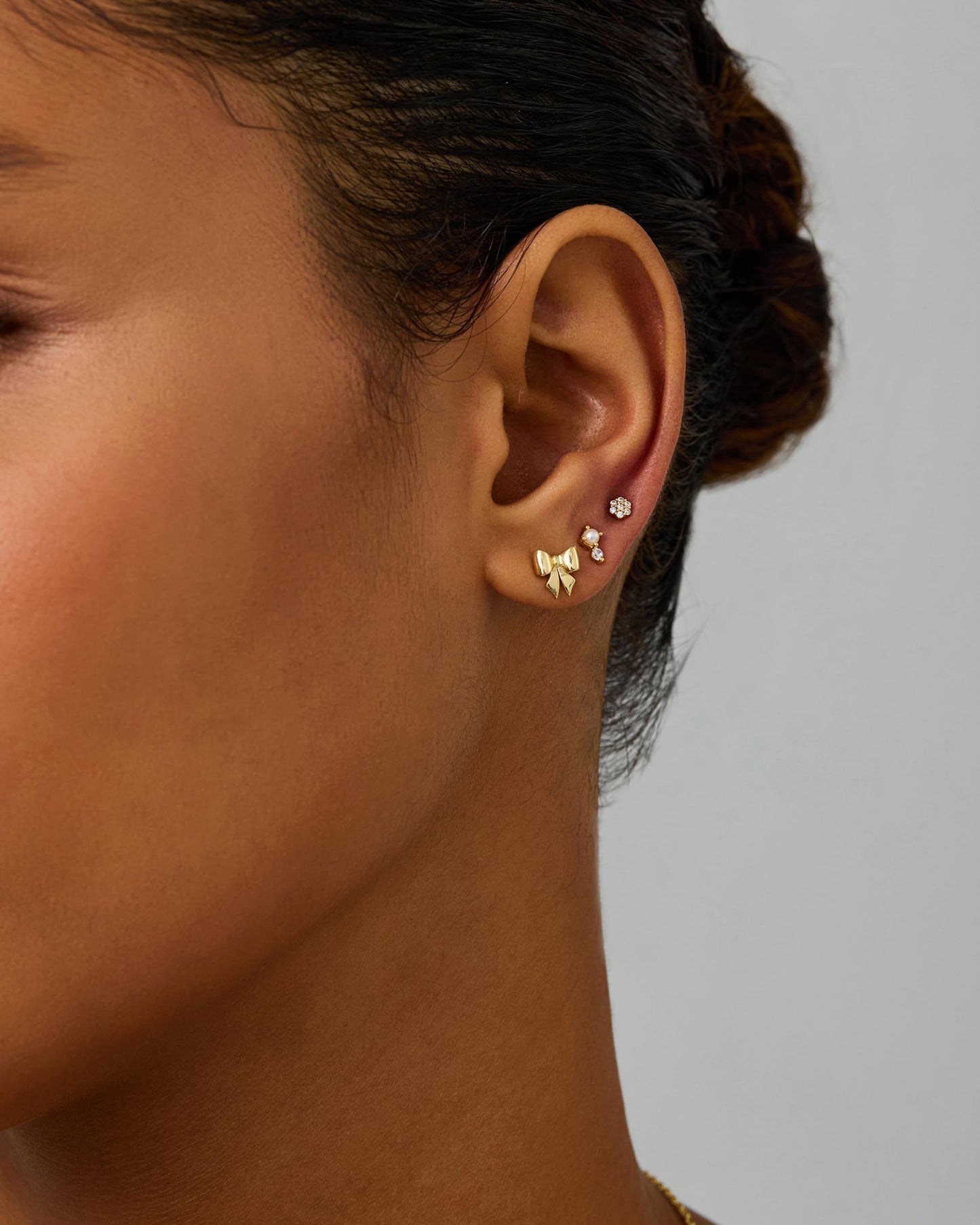 4 Pairs Gold & Silver 14K Gold Plated Hoop Earrings Set for Women, Hypoallergenic Lightweight Dangle Hoops