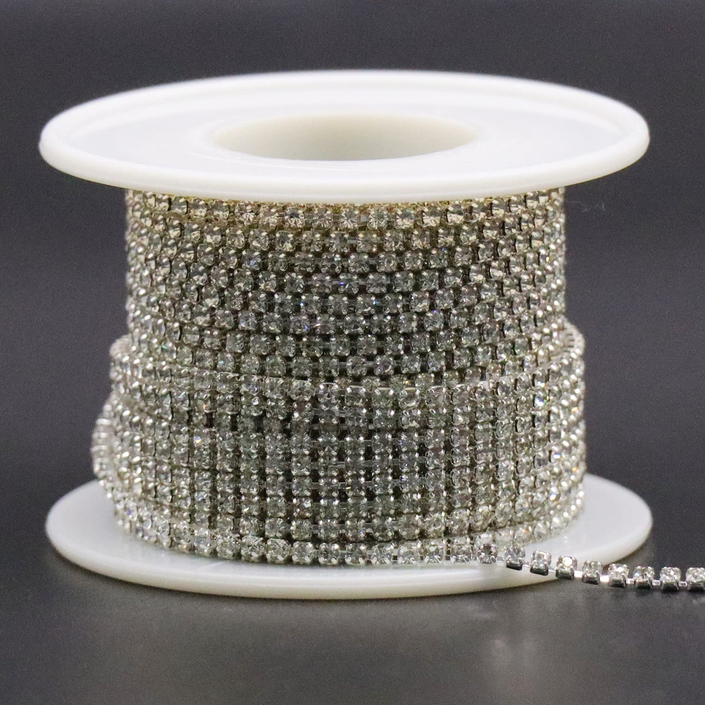 10 Yards 2mm Dark Purple Rhinestone Chain Trim Roll for Sewing, Crafts & Decorative Projects