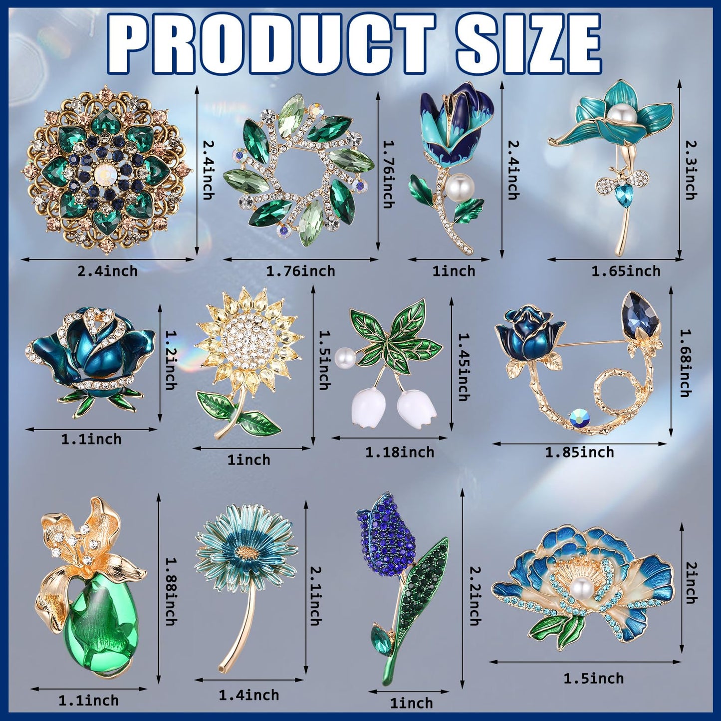 Elegant Flower Brooch Pin for Women, Feather Floral Lapel & Hairpin Accessory for Wedding, Party, Banquet & Ceremony, Vintage Jewelry Gift