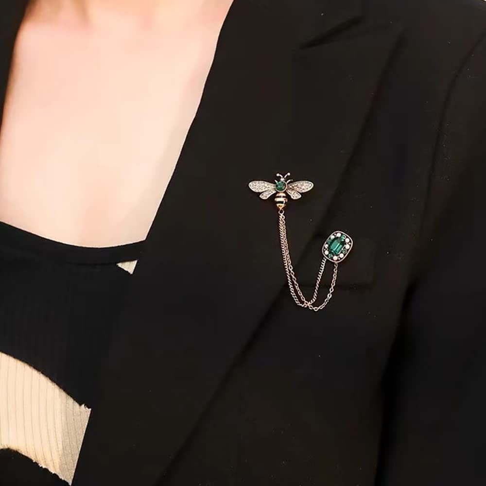 Vintage Purple Rhinestone Crystal Butterfly Brooch Pin for Women & Girls, Elegant Party Insect Accessory