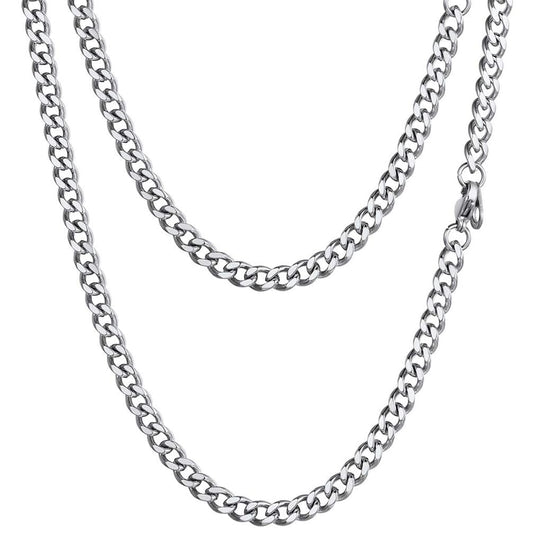 18K Gold Over Sterling Silver 1mm Box Chain Necklace, Italian Made Rose Gold Chain for Women and Men