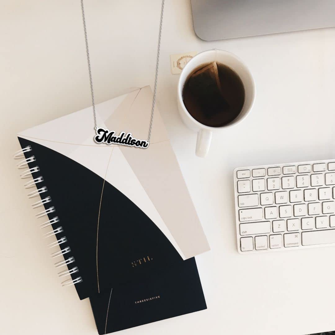 Custom Name Necklace for Women, Personalized Sterling Silver or Gold Pendant, Customized with Any Name or Word