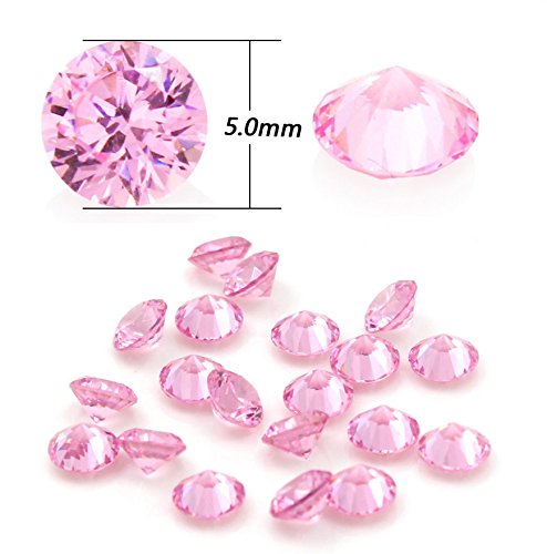 96pcs 5mm Crystal Birthstone Charms for Floating Memory Lockets, DIY Pendant Necklaces