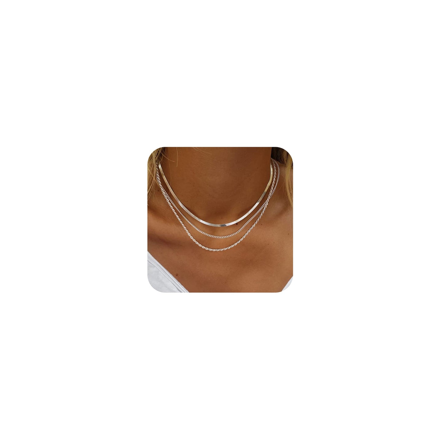 0.8mm Sterling Silver Box Chain Necklace for Women, Thin Adjustable Chain in Silver or Yellow Gold, 16-30 Inches