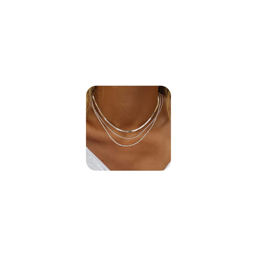 0.8mm Sterling Silver Box Chain Necklace for Women, Thin Adjustable Chain in Silver or Yellow Gold, 16-30 Inches