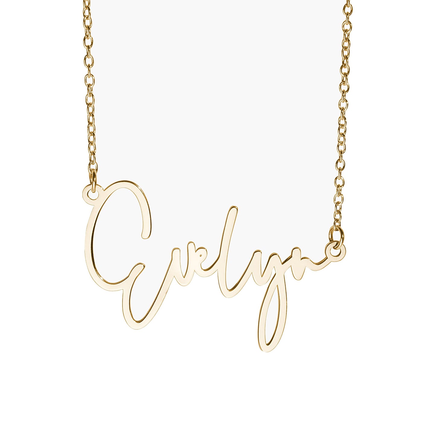 Personalized Name Necklace for Women, Custom Sterling Silver or Gold Pendant, Customized with Any Name or Word