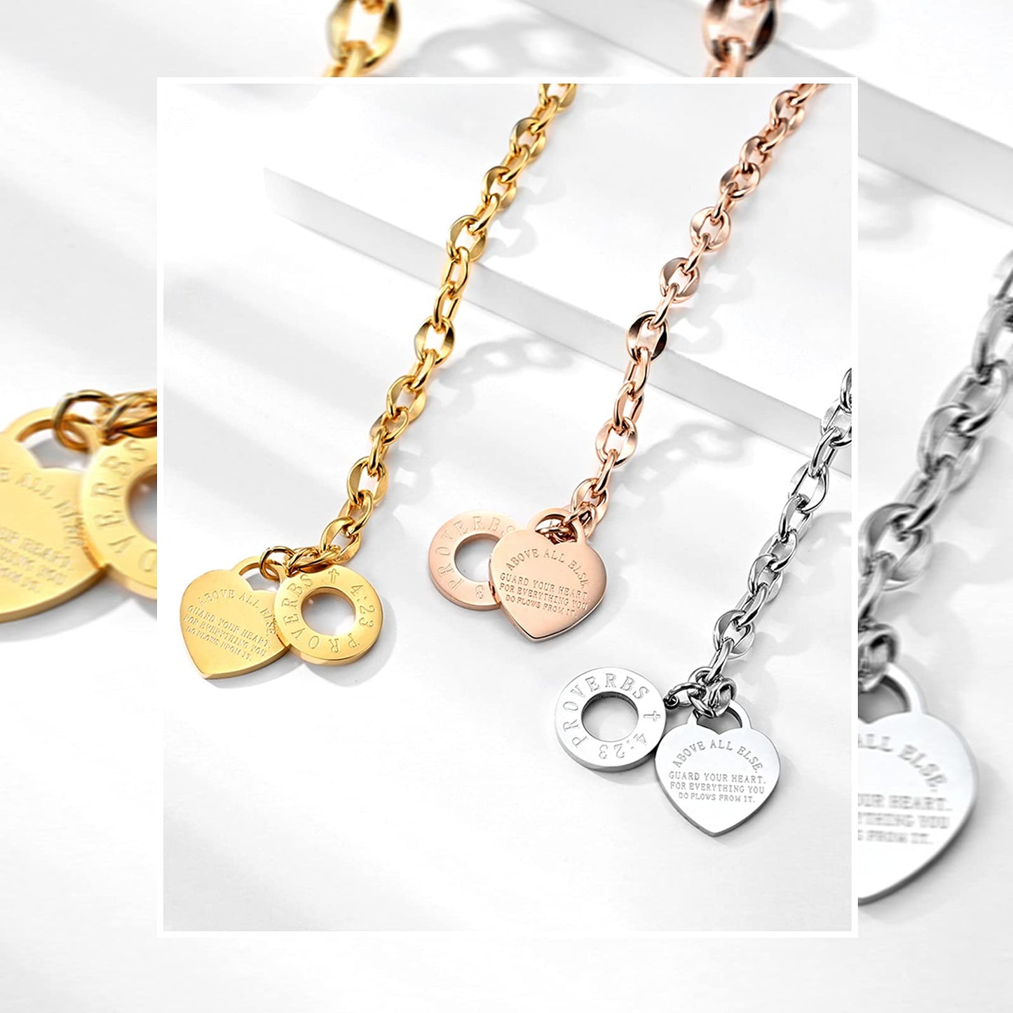 Sterling Silver Heart Clasp Snake Chain Bracelet, Compatible with Charms, Gift for Her with Gift Box