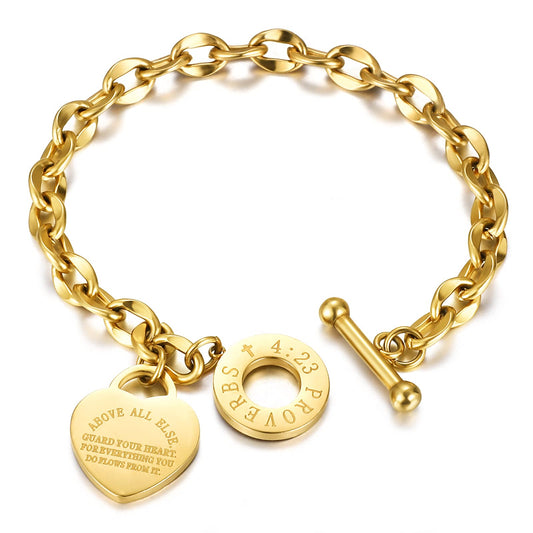 Sterling Silver Heart Clasp Snake Chain Bracelet, Compatible with Charms, Gift for Her with Gift Box