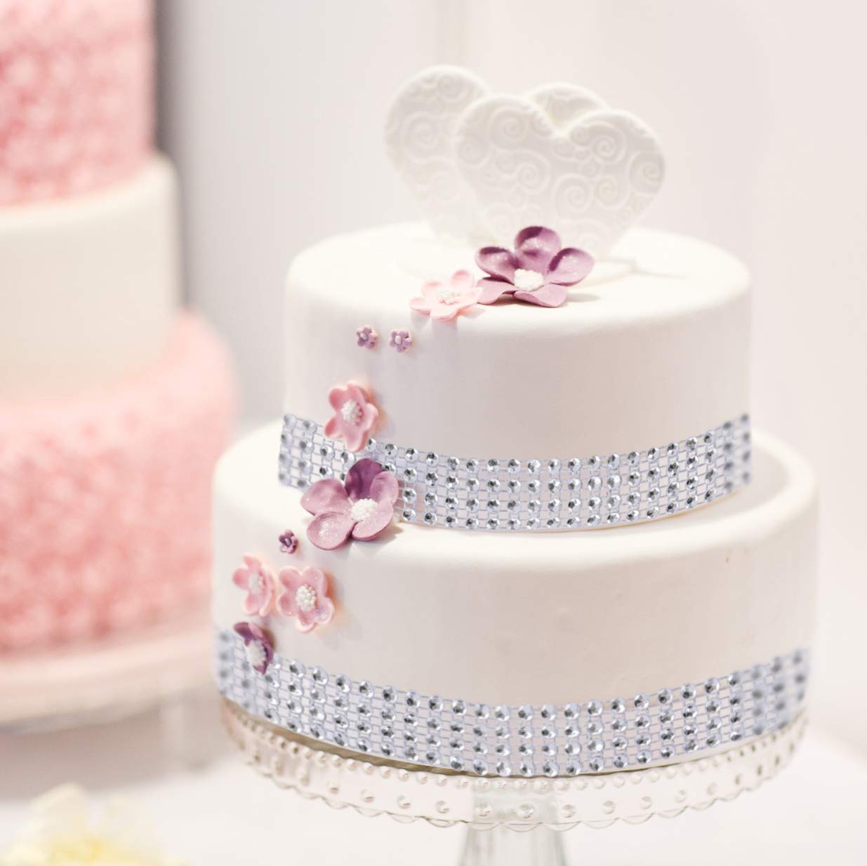 1 Yard x 3cm Grey Rhinestone Beaded Trim Hotfix Ribbon Iron-On Applique for DIY Wedding Dress & Craft Decorations