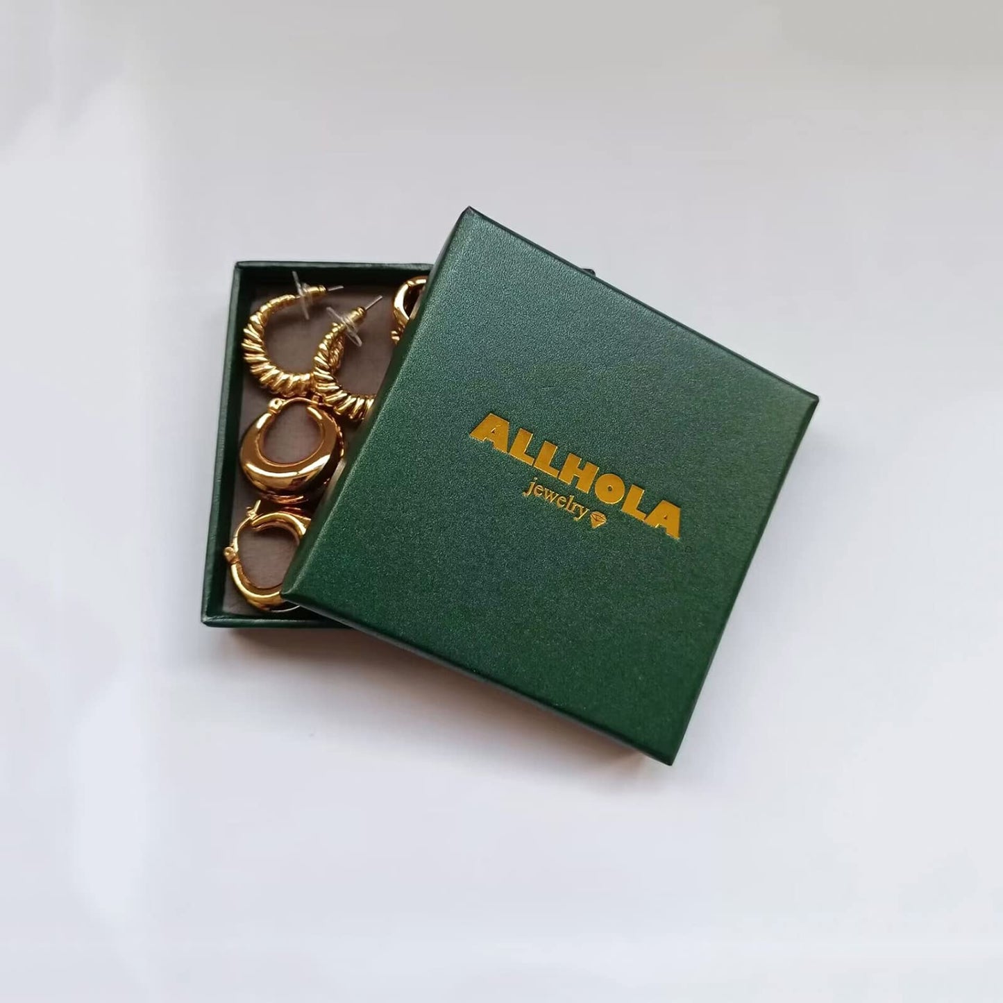 925 Sterling Silver Small Chunky Hoop Earrings for Women, Hypoallergenic Thick Huggie Hoops, Trendy Jewelry Gift