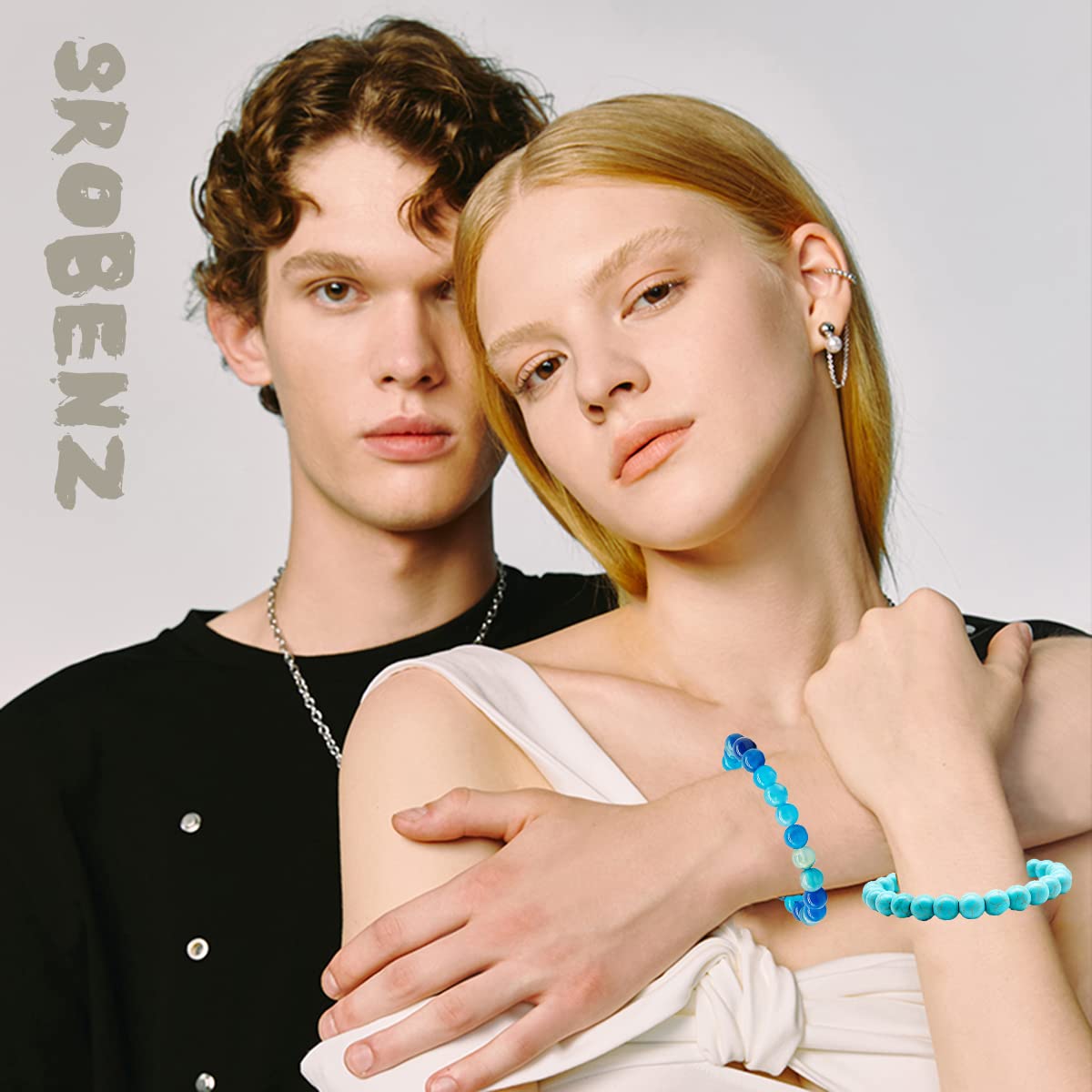 BBTO 24 Pairs Stud Earrings | Crystal and Pearl Earring Set | Ear Stud Jewelry for Women and Men