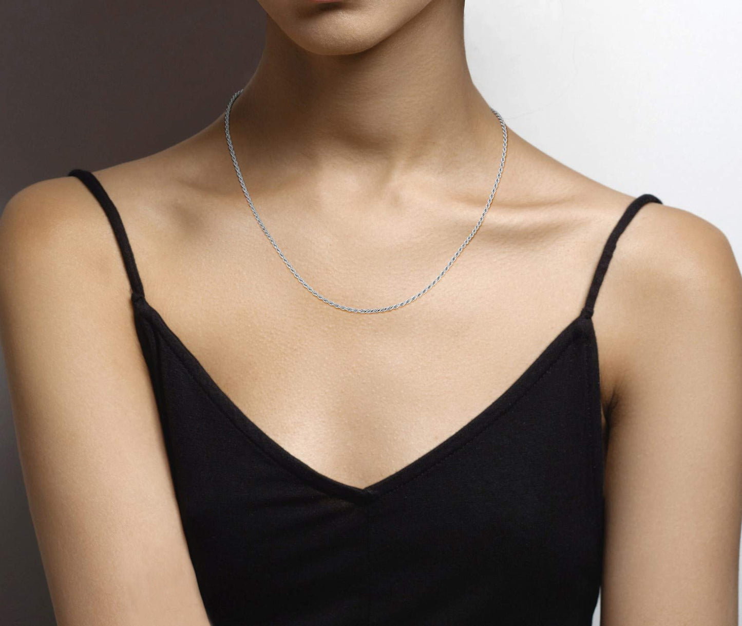 Italian 925 Sterling Silver 5mm Diamond-Cut Figaro Link Chain Necklace for Women & Men