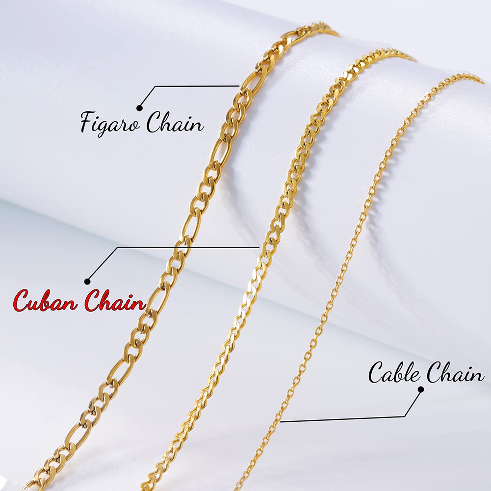 Personalized Name Necklace, 18K Gold Plated Custom Name Pendant Jewelry Gift for Women