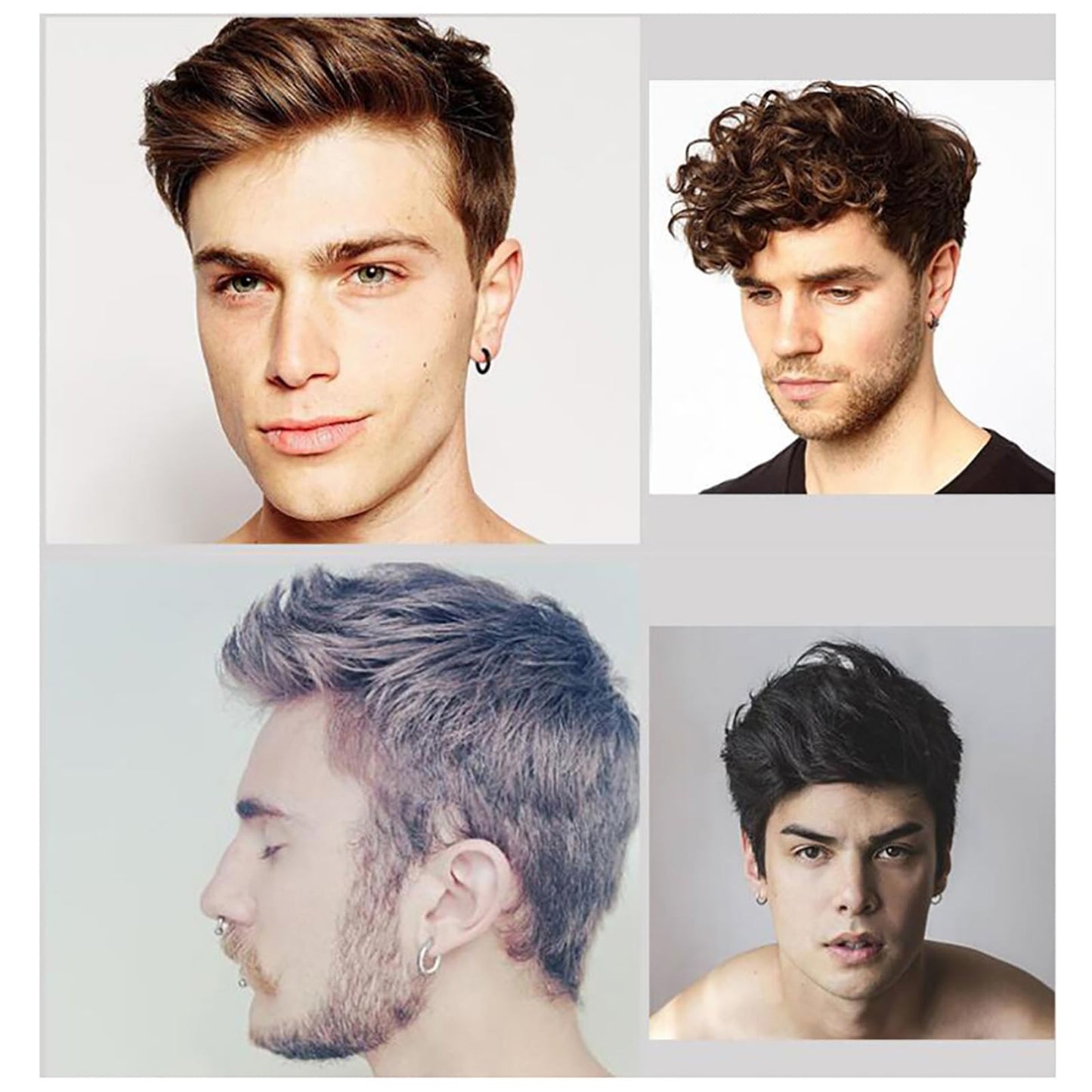 4mm Thick Gold Chunky Hoop Earrings for Women, Sterling Silver Post, Hollow Tube, Hypoallergenic Lightweight Hoops 20-60mm