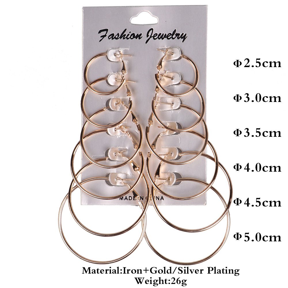 3 Pairs 14K Gold & Silver Plated Hoop Earrings Set for Women, Hypoallergenic Small & Chunky Huggie Hoops, Lightweight Stackable Set