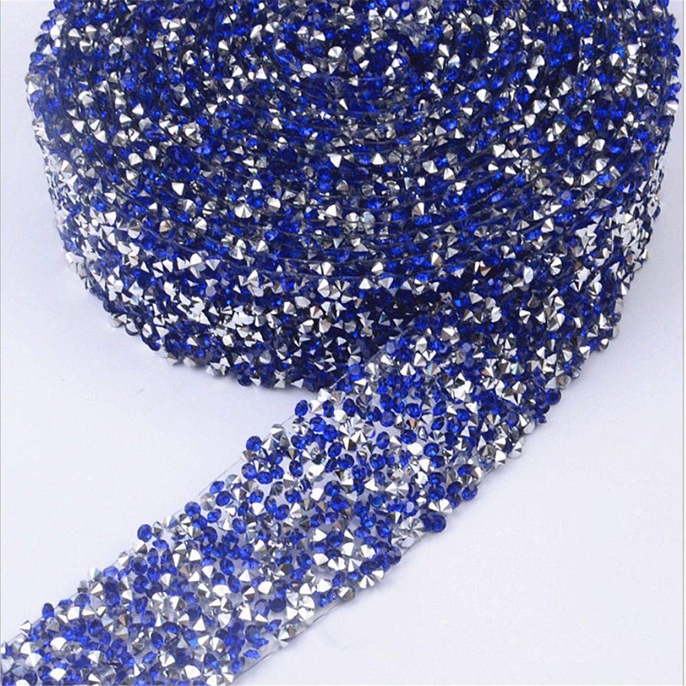 10 Yards 2mm Crystal Rhinestone Trim Close Chain for Sewing, Crafts, Wedding & Party Decorations