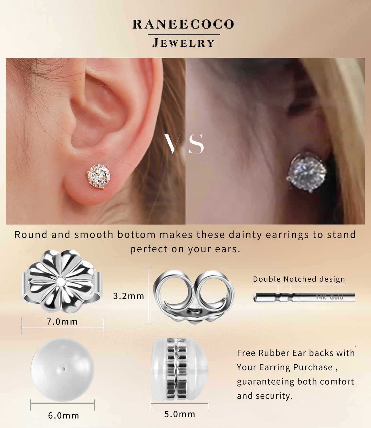 316L Surgical Stainless Steel Huggie Hoop Earrings, 6-14mm Hypoallergenic Hinged Sleeper Hoops for Men & Women