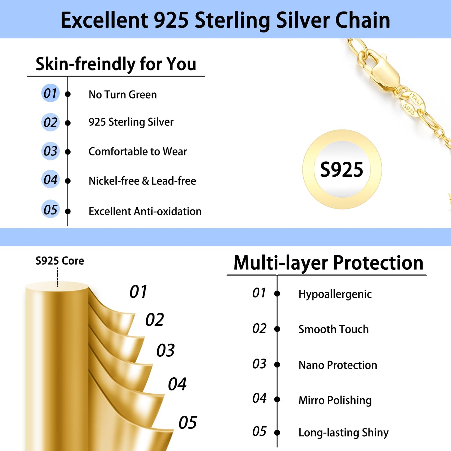 14K Gold or Silver Plated Snake Chain Herringbone Choker Necklace for Women, 1.5/3/5mm Wide, 14"/16" Length Jewelry Gift