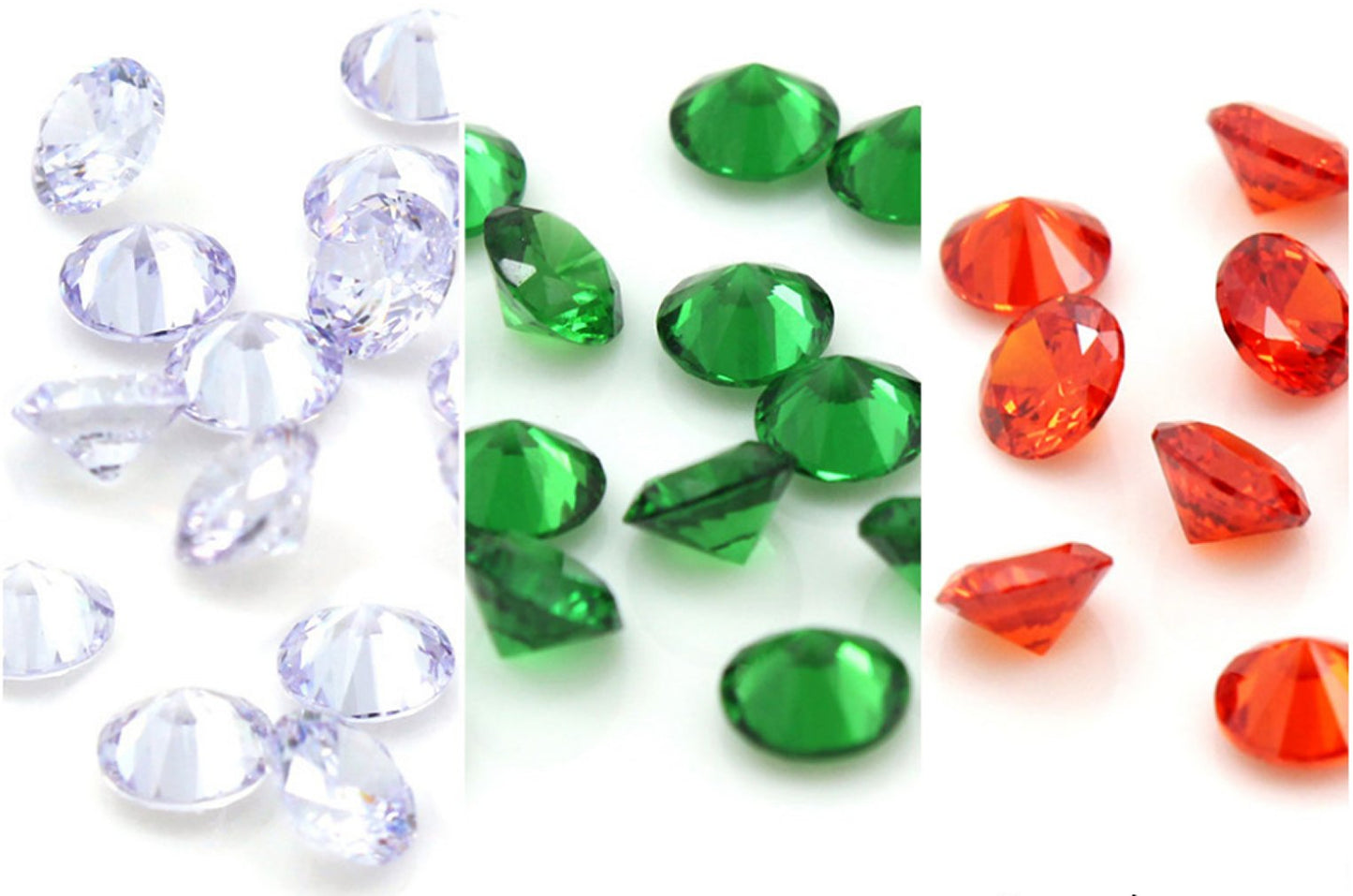96pcs 5mm Crystal Birthstone Charms for Floating Memory Lockets, DIY Pendant Necklaces