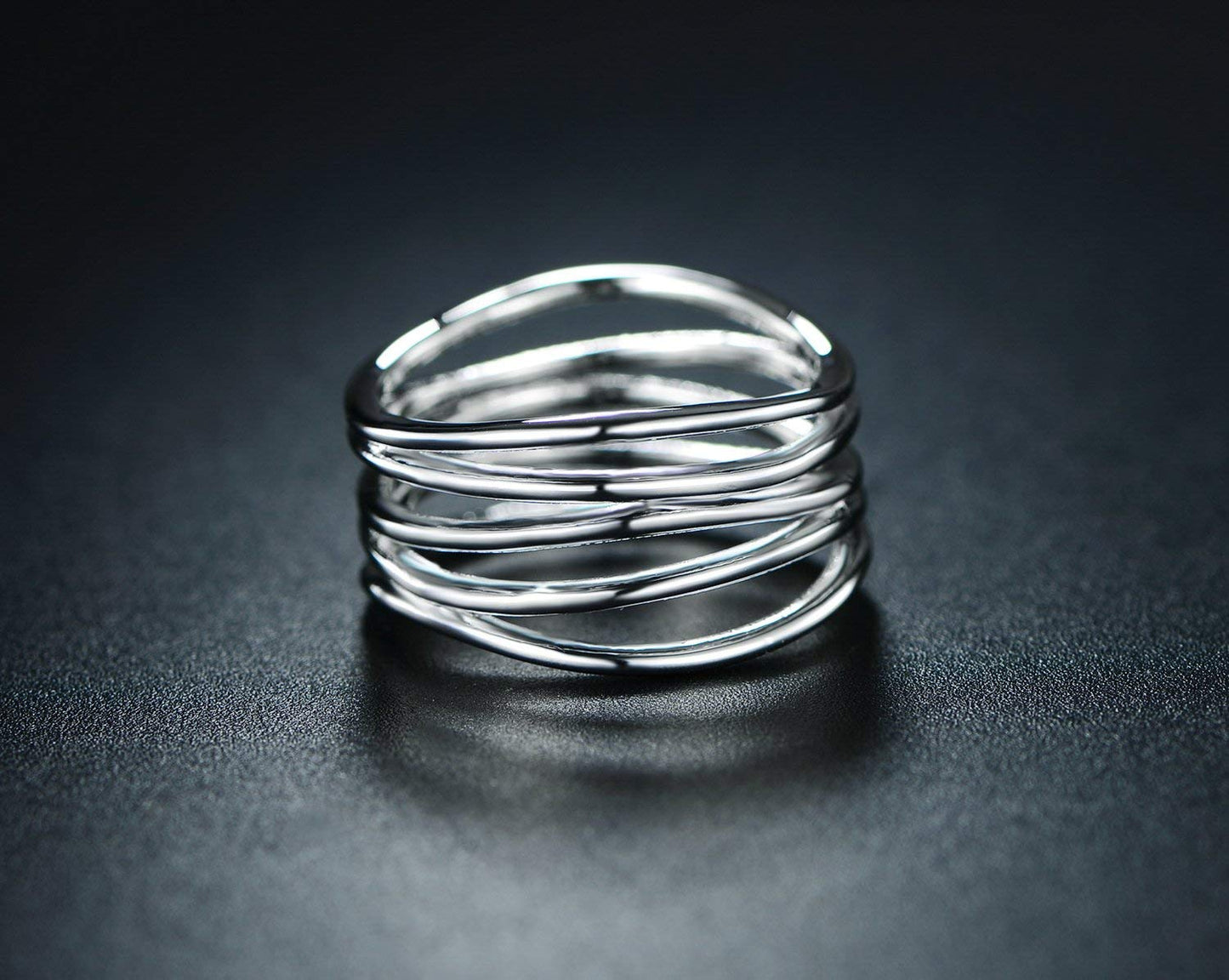 Barzel 18K Gold Plated Statement Ring for Women – Trendy Bold Fashion Ring, Available in Sizes 5–10, Made in Brazil