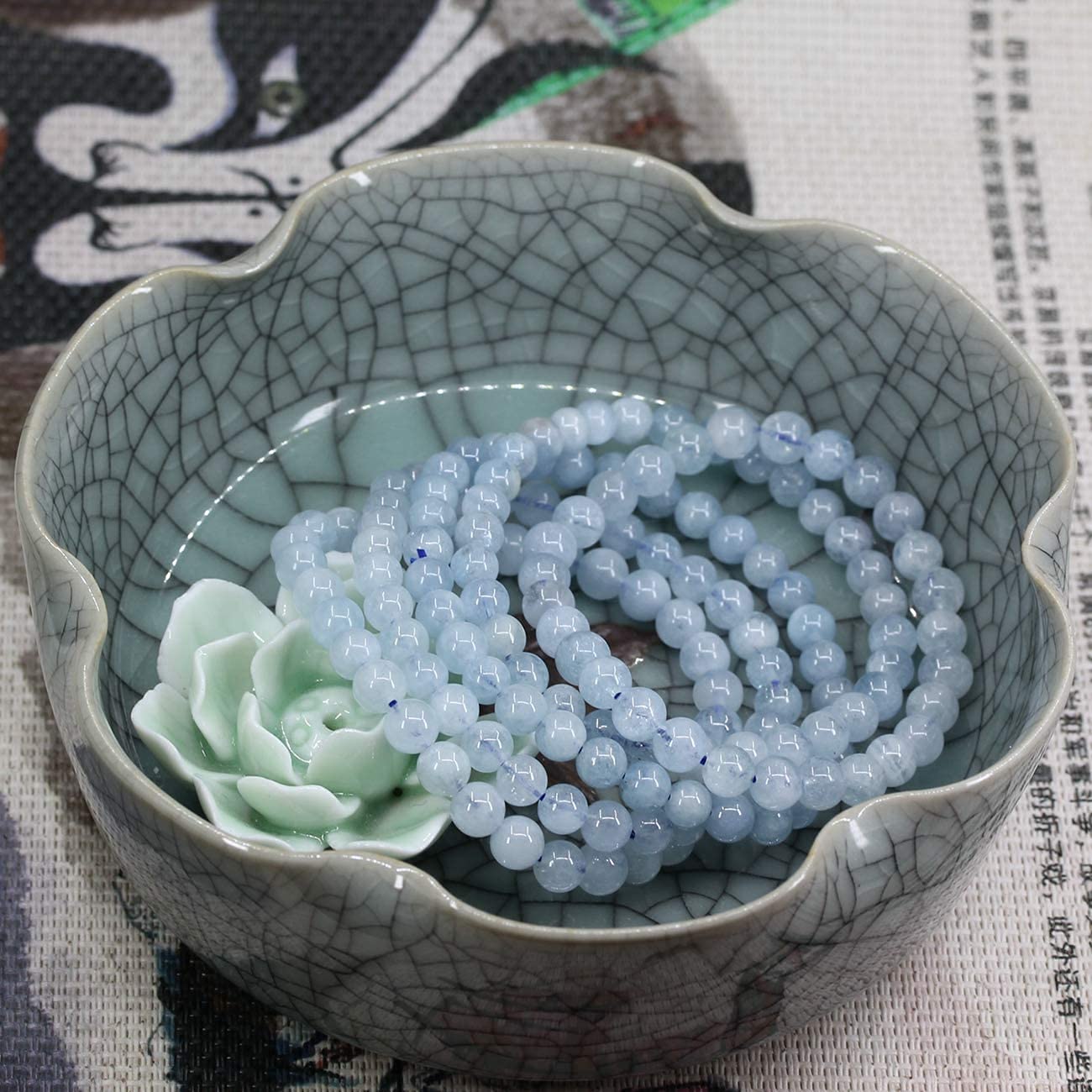 12pcs 8mm Natural Stone Beaded Bracelets, Semi-Precious Gemstones, Crystal Stretch Bracelets for Women and Men, Unisex Adjustable