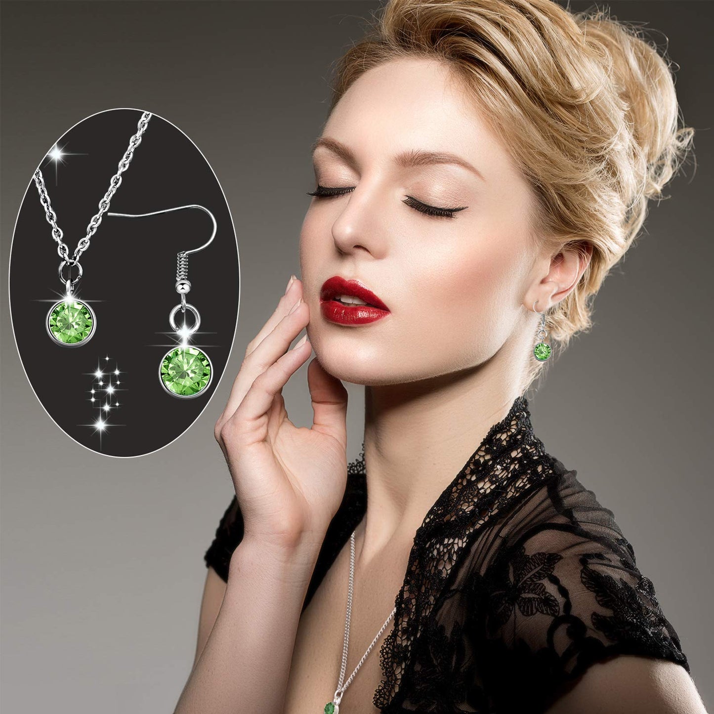 108pcs Crystal Birthstone Charms with Rings, 7mm Round Beads in 12 Colors for DIY Jewelry Making Supplies