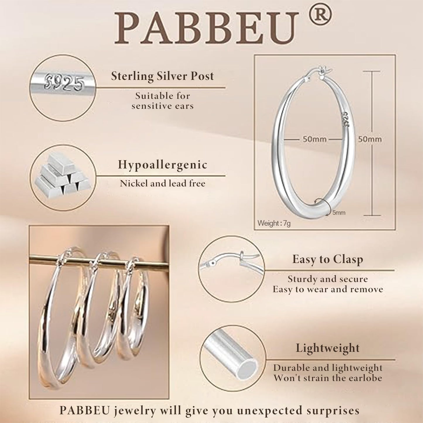 316L Surgical Stainless Steel Huggie Hoop Earrings, 6-14mm Hypoallergenic Hinged Sleeper Hoops for Men & Women