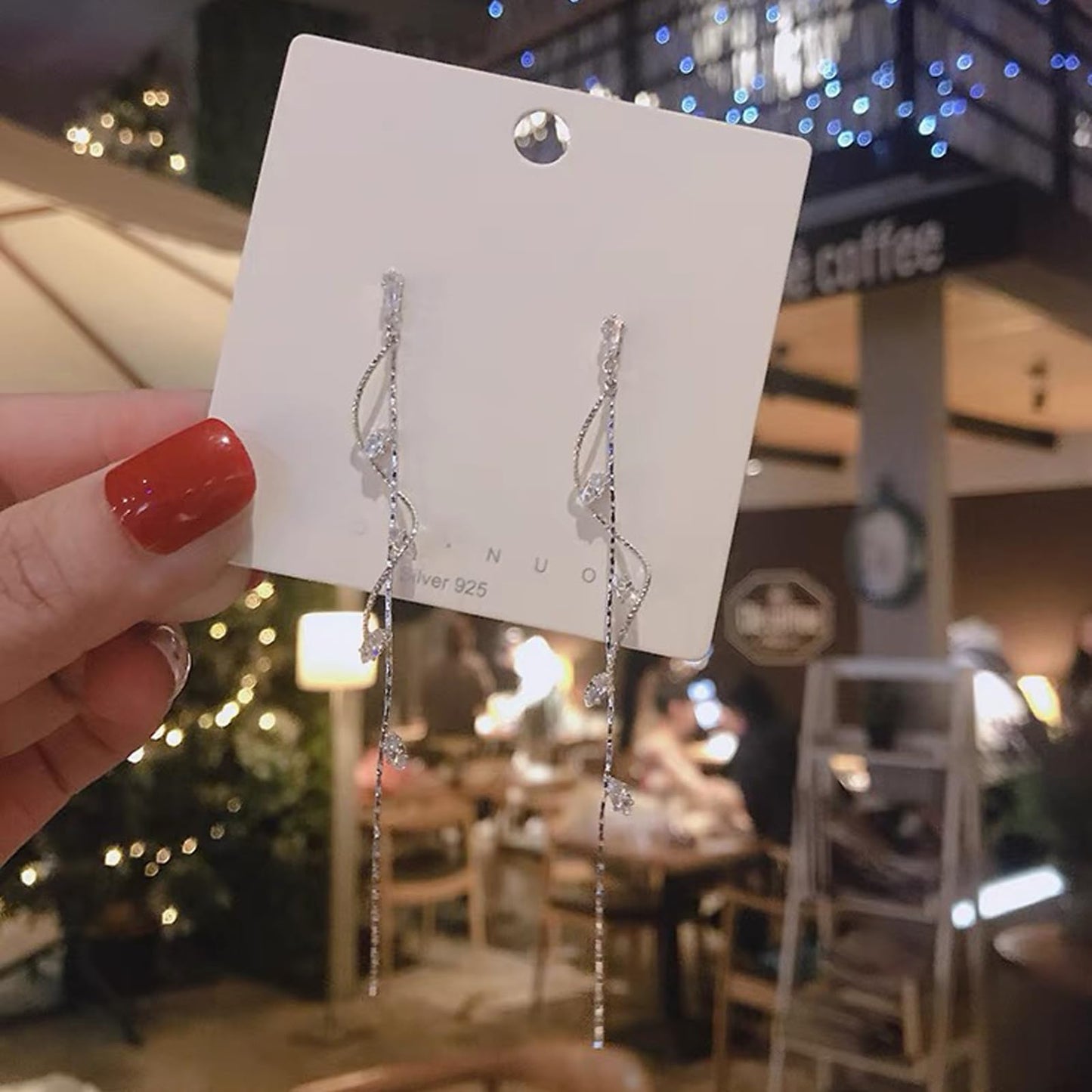 Sterling Silver Cubic Zirconia Drop Dangle Earrings for Women, Long Infinity Leverback CZ Earrings for Jewelry Gifts