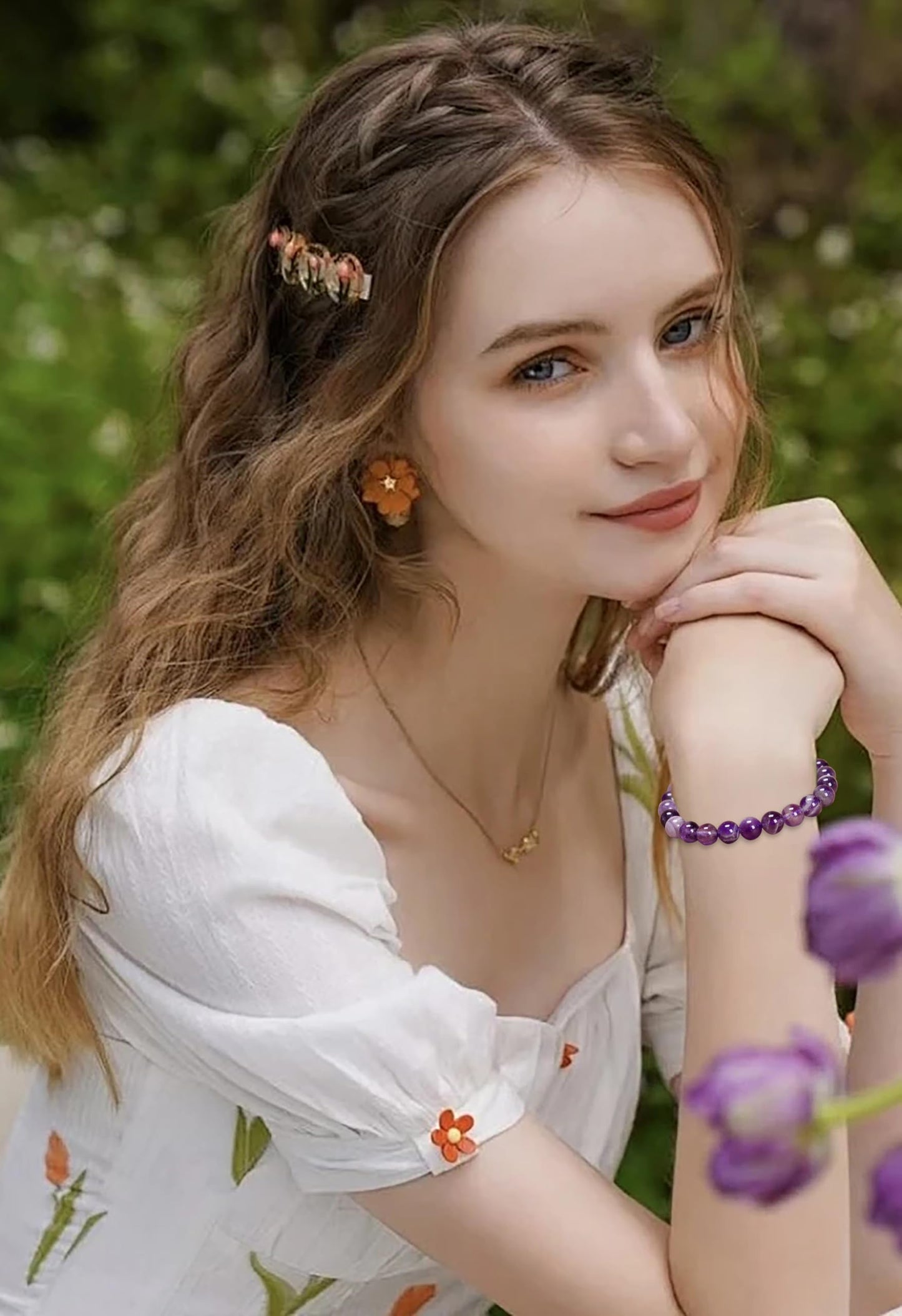 Fesciory Leather Wrap Bracelets for Women, Boho Leopard Multi-Layer Crystal Beads Cuff Bracelet Jewelry