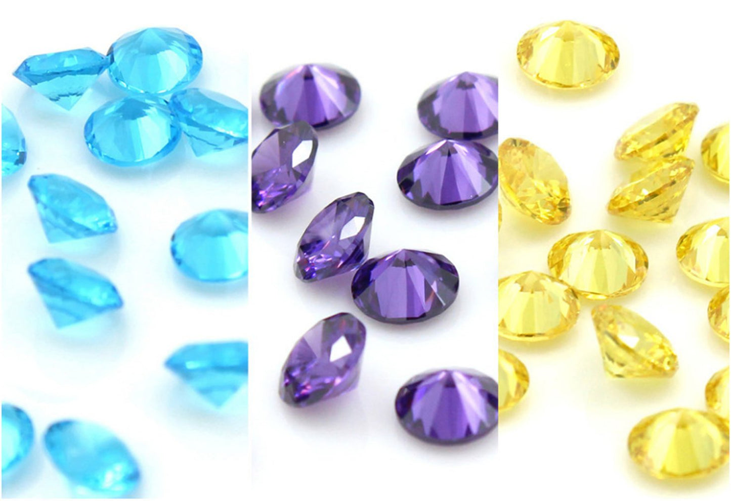 96pcs 5mm Crystal Birthstone Charms for Floating Memory Lockets, DIY Pendant Necklaces