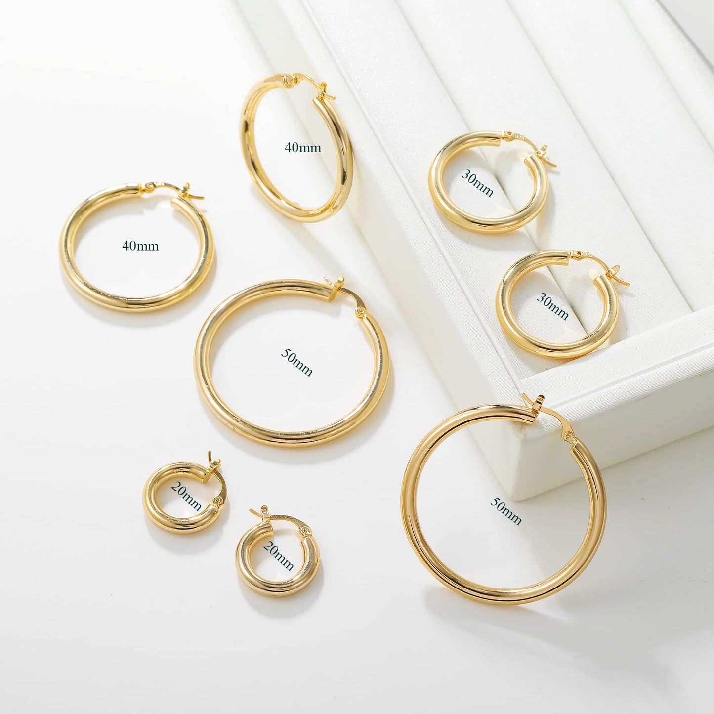 Austrian Crystal Teardrop Dangle Earrings for Women, 14K Gold Plated Hypoallergenic Hook Jewelry