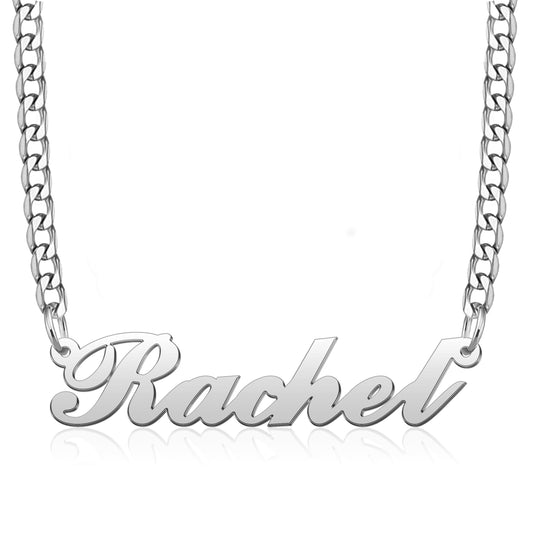 Personalized Name Necklace, Custom Sterling Silver Pendant, Customized Jewelry Gift