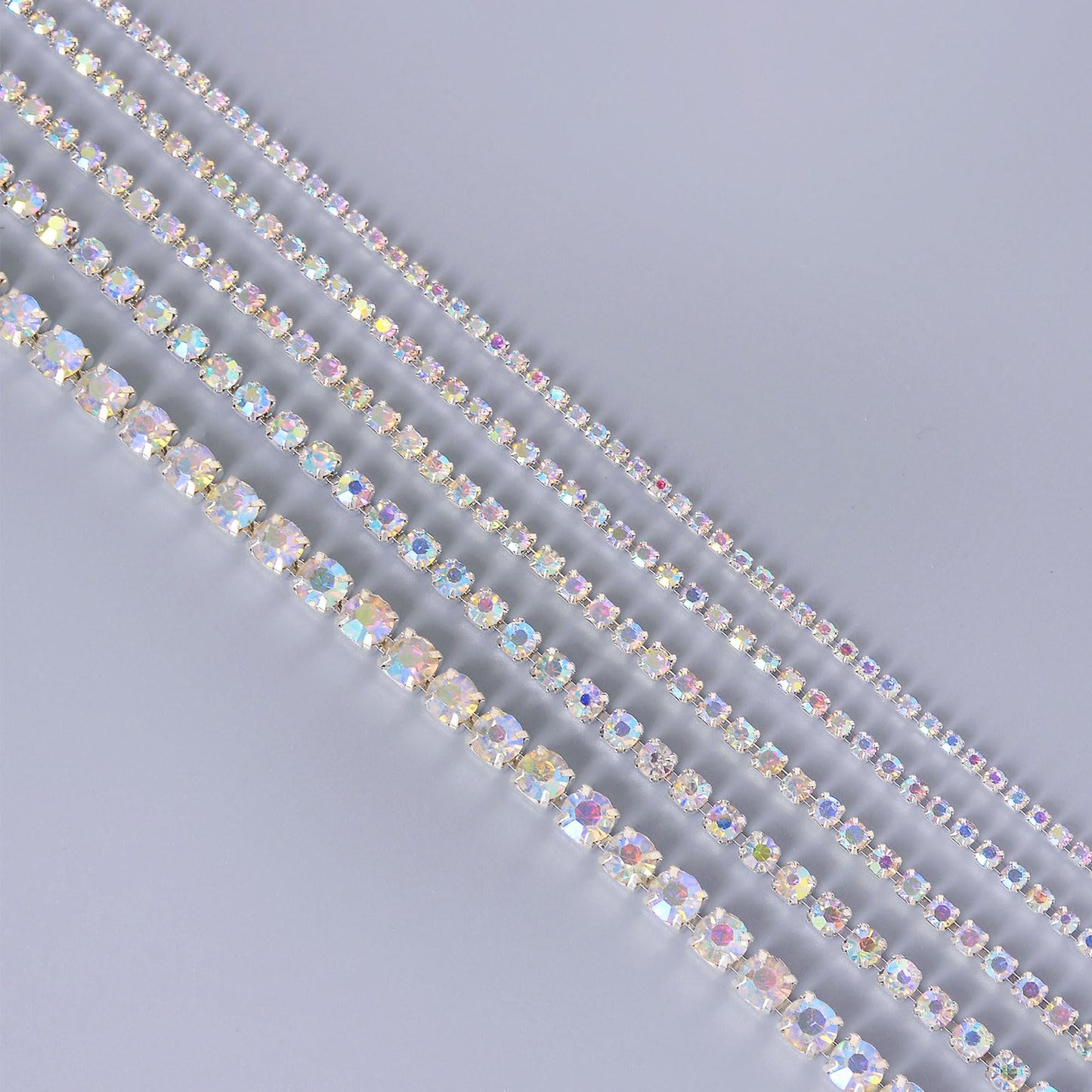 10 Yards 2mm Citrine Yellow Rhinestone Chain Trim Roll for Sewing, Crafts & Decorative Projects