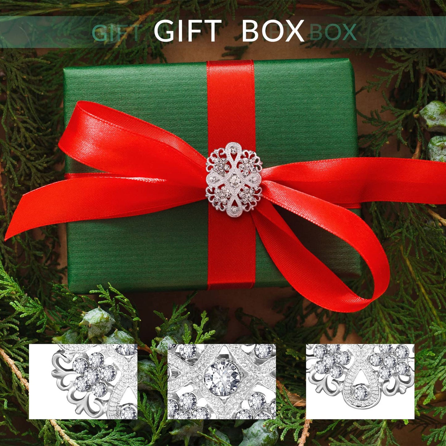 Wedding Bridal Crystal Rhinestone Bouquet Brooch & Shawl Pin for Women