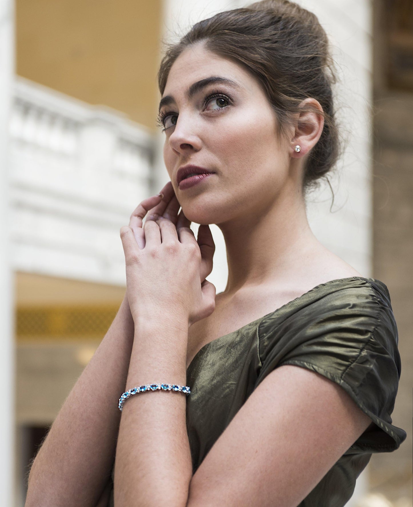 Bohemian Bracelet Set for Women, 6 Stackable Multi-Color Stretch Bracelets, Dainty Boho Hippie Jewelry