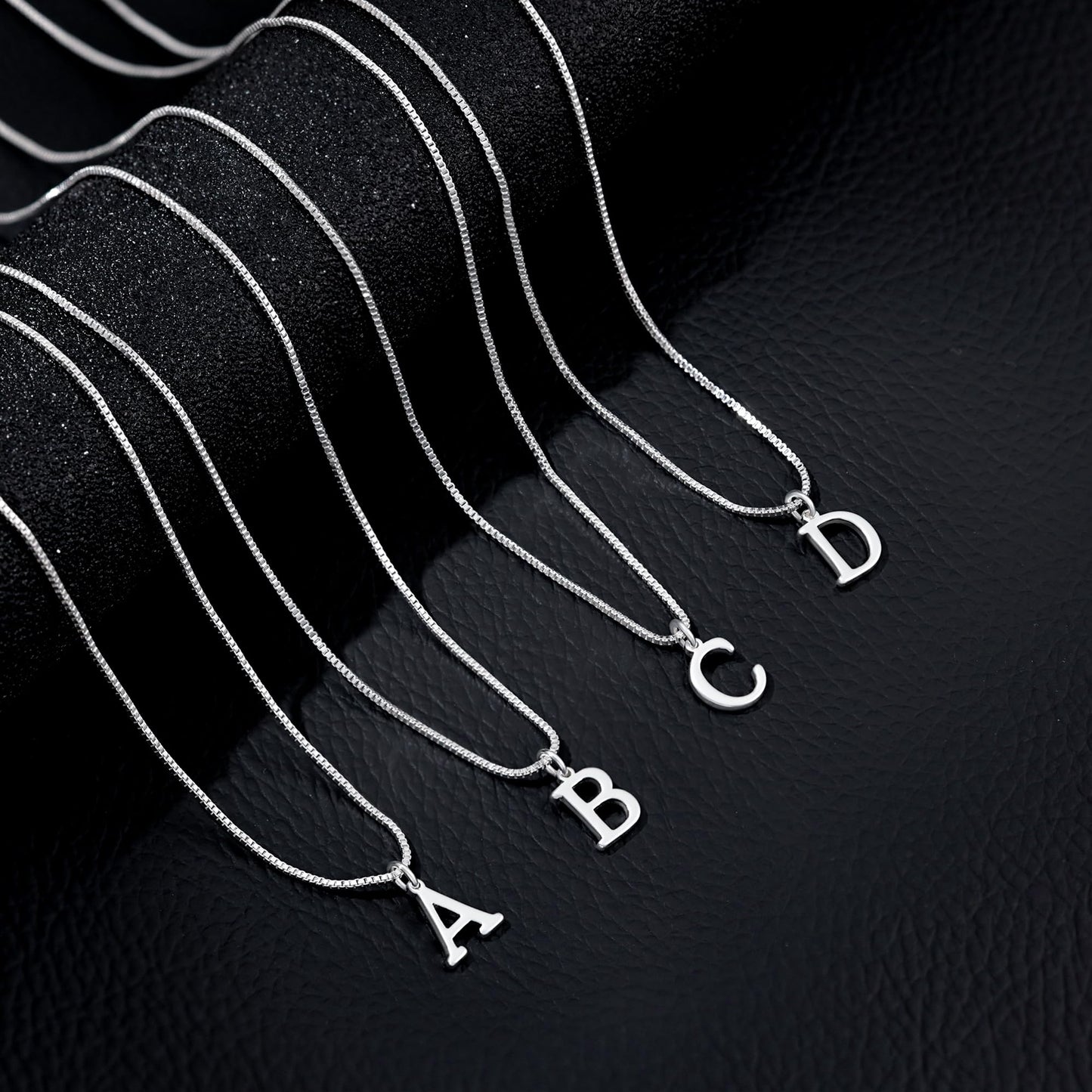 Dainty Gold Initial Necklace for Women, Tiny A-Z Pendant Choker, Personalized Monogram Name Jewelry Gift