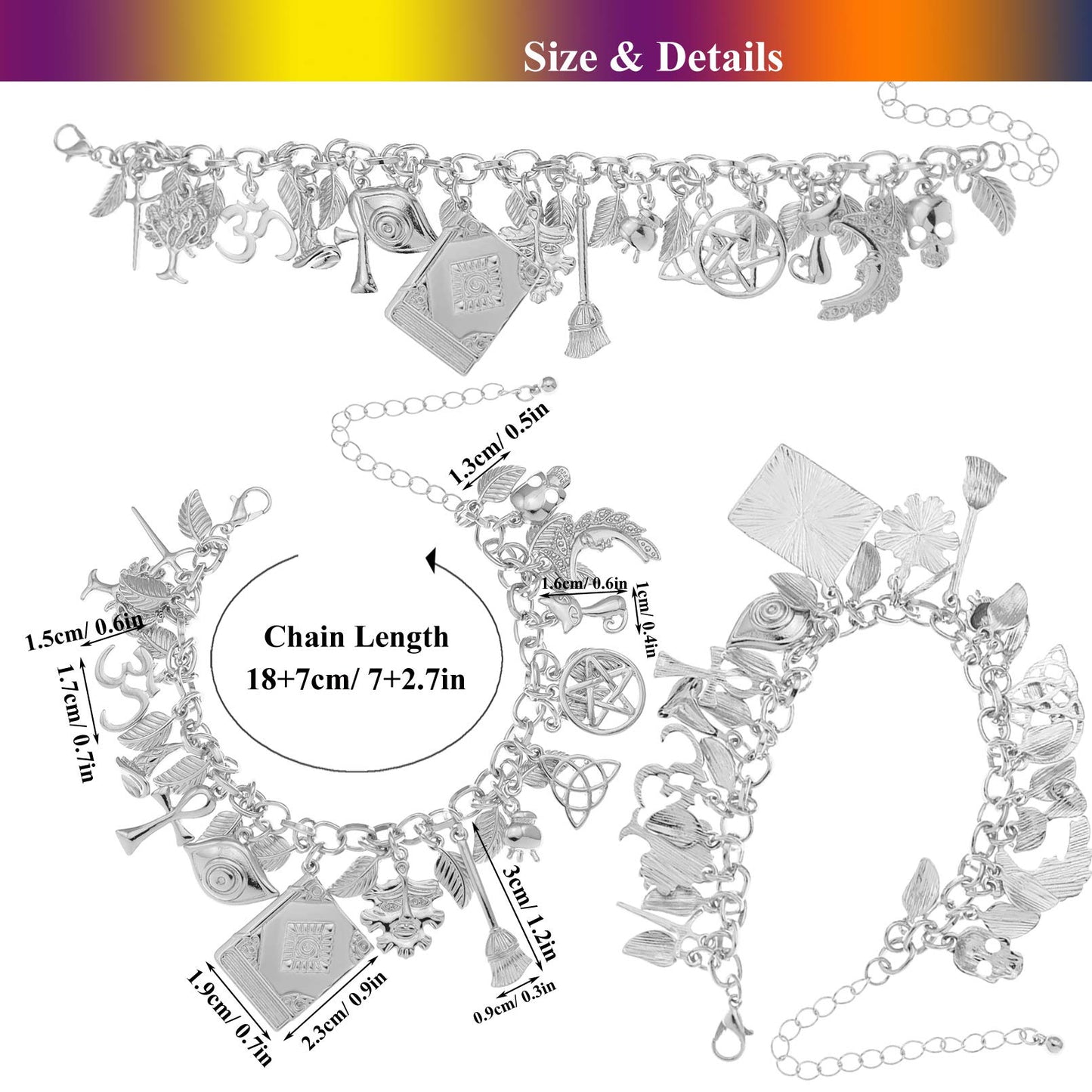 18K Gold Plated Heart Charm Bracelet for Women and Teens, Stainless Steel Link Chain with Bible Verse Pendant, OT Clasp, Gift for Birthday or Christmas