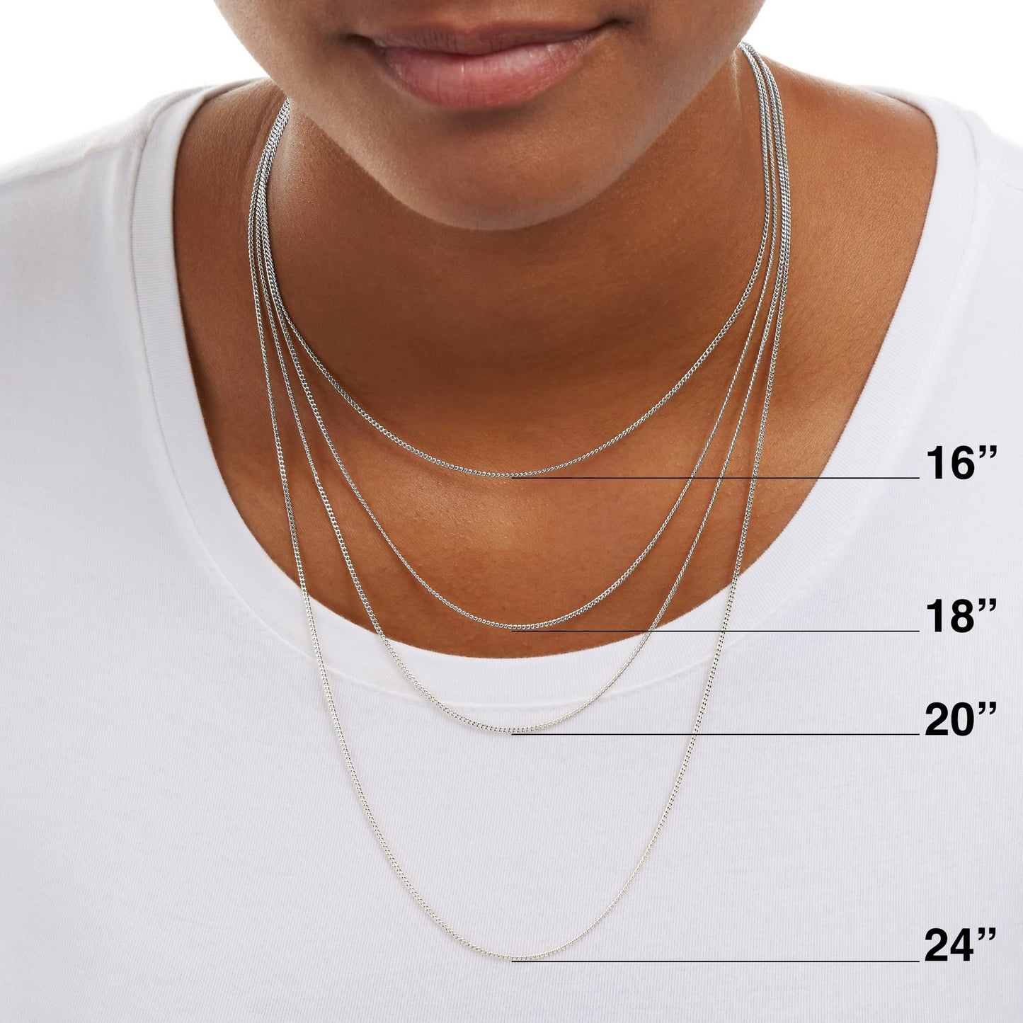 18K Gold Over Sterling Silver 1mm Box Chain Necklace, Italian Made, Rose Gold Chain for Women and Men