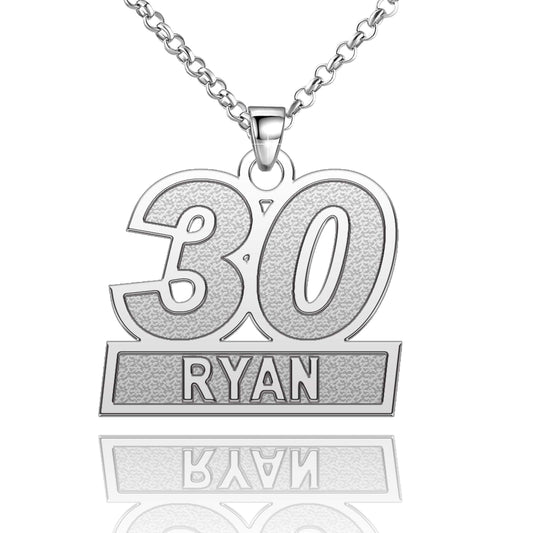 Custom Name Necklace, Personalized Sterling Silver Pendant, Customized Jewelry Gift