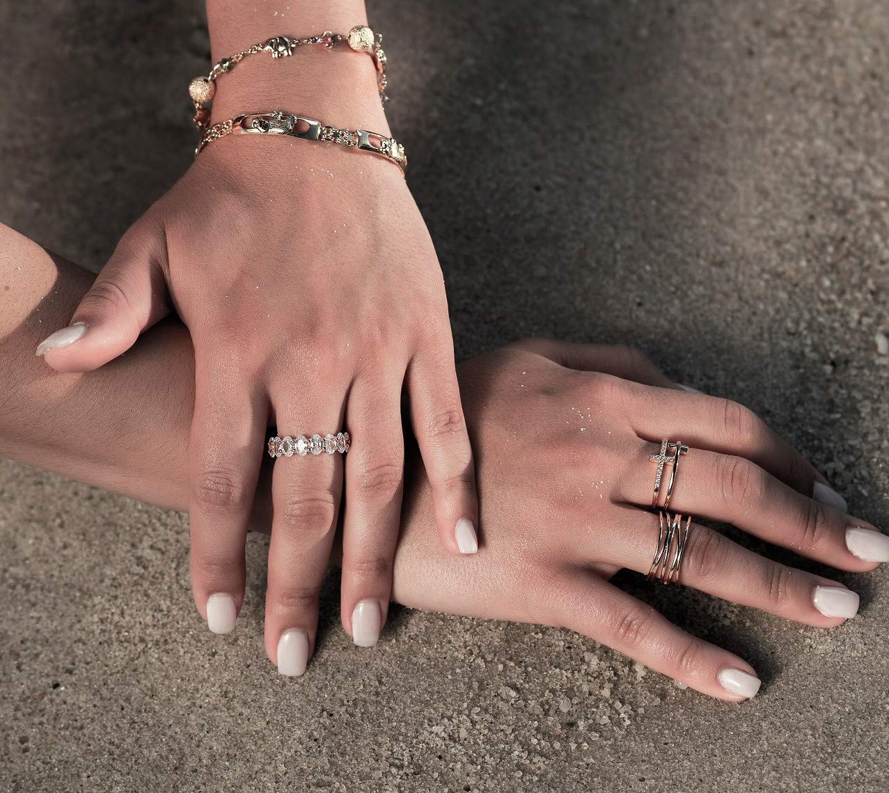 Barzel 18K Gold Plated Statement Ring for Women – Trendy Bold Fashion Ring, Available in Sizes 5–10, Made in Brazil