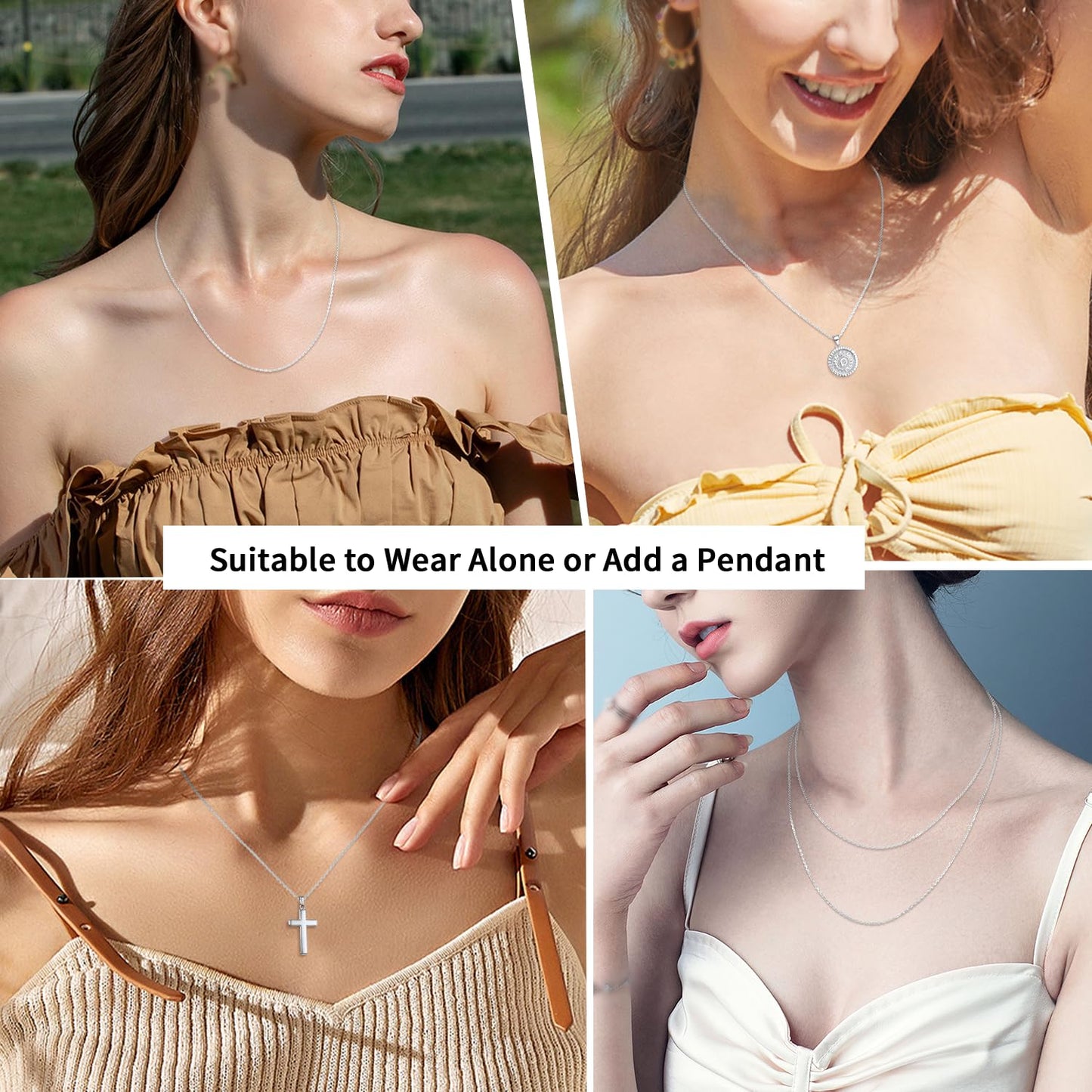 Italian 925 Sterling Silver Braided Rope Chain Necklace for Men & Women, 2mm & 3mm Diamond-Cut