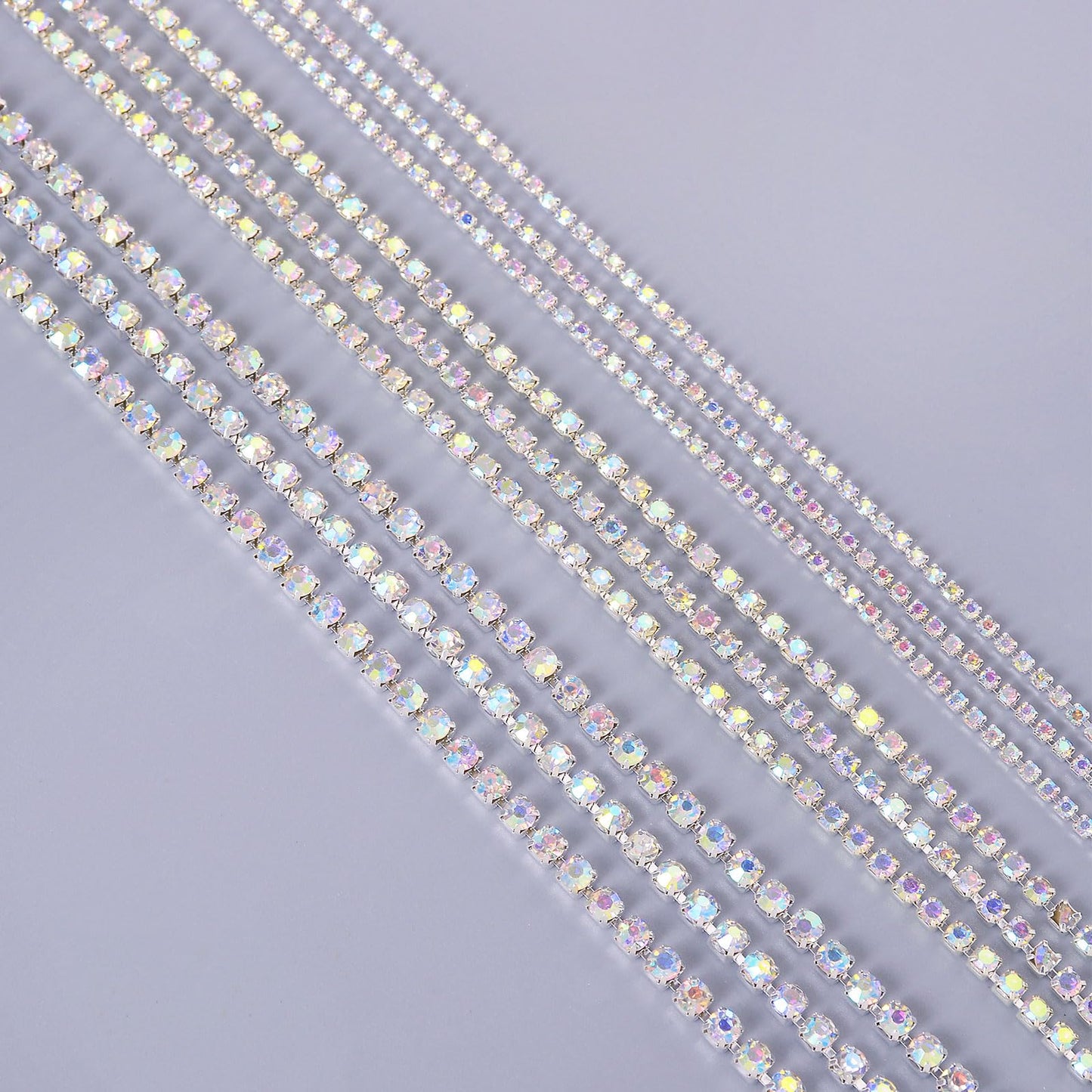 10 Yards 2mm Citrine Yellow Rhinestone Chain Trim Roll for Sewing, Crafts & Decorative Projects