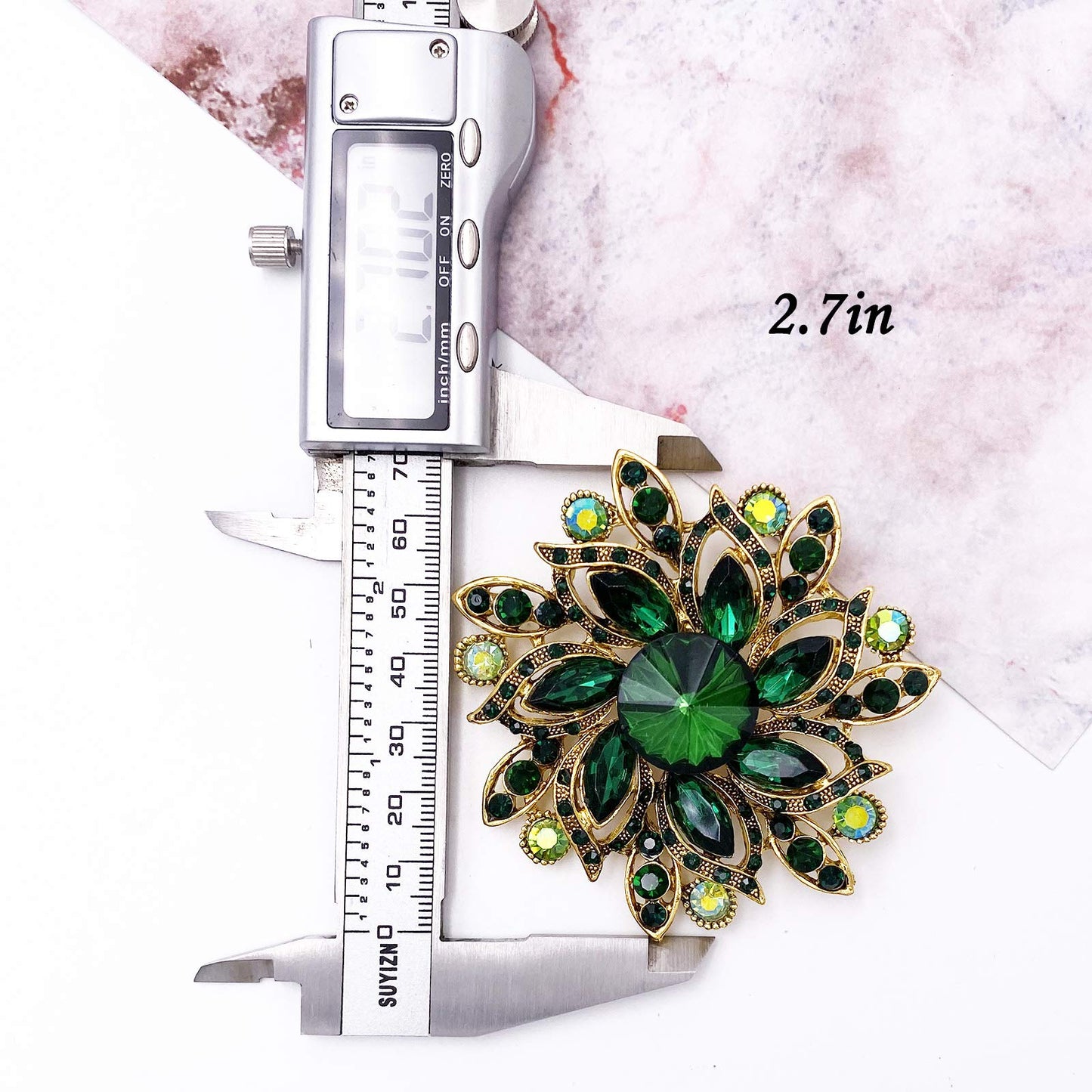 Elegant Rose Flower Brooch Pin for Women & Men, Handmade Crystal Pearl Fabric Lapel Pin for Wedding, Party & Suit Accessories, Gift Idea