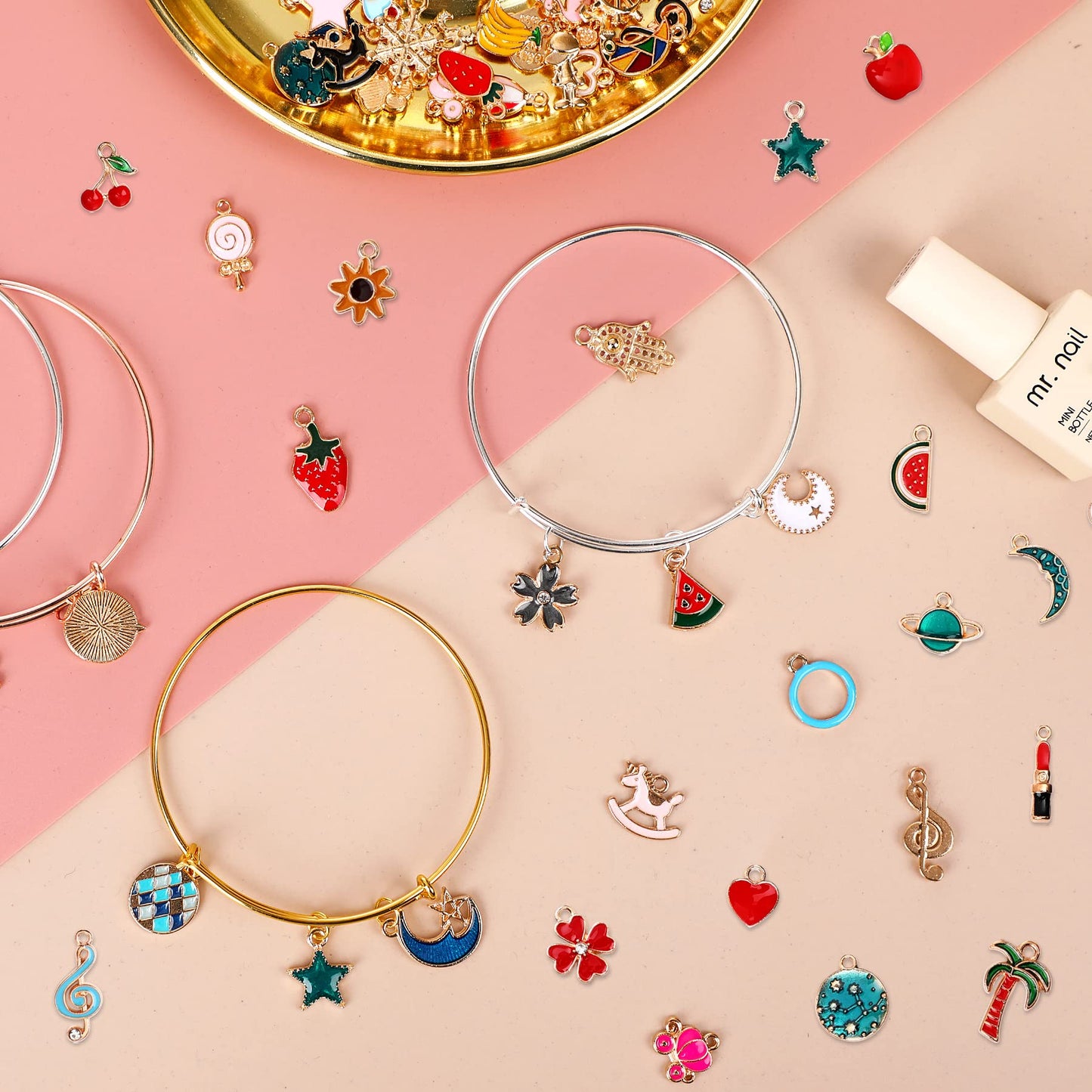 14K Gold Plated Cubic Zirconia Tennis Bracelet for Women, Adjustable Slider Bracelet