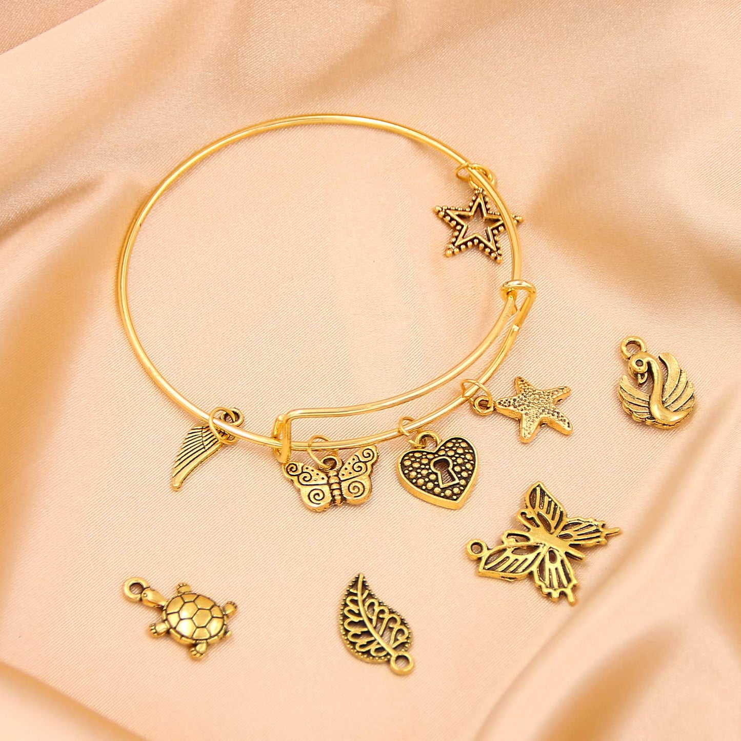 14K Gold Plated Cubic Zirconia Tennis Bracelet for Women, Adjustable Slider Bracelet