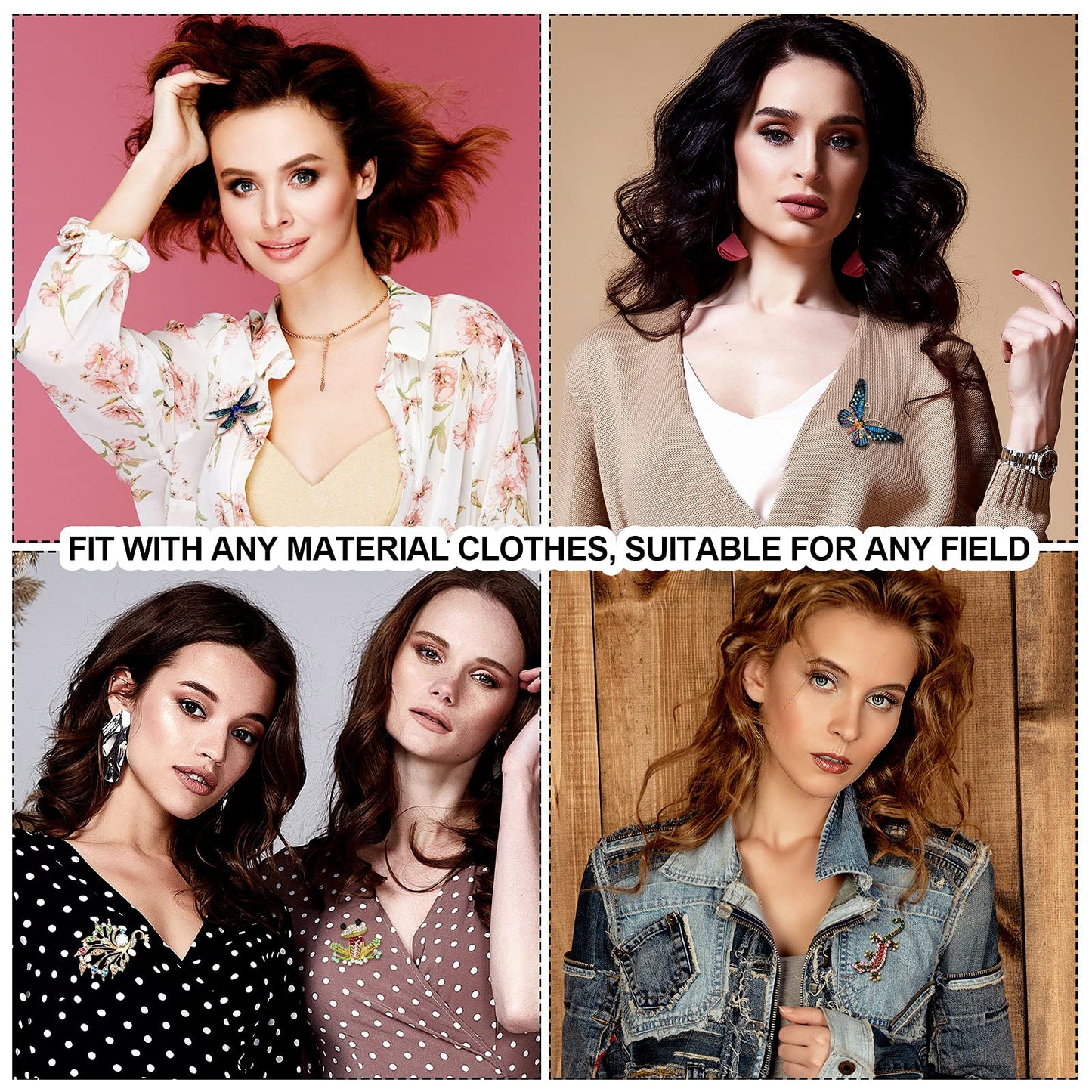 Knighthood Brooch Pin Set for Men & Women, White & Matte Gold Bee with Stone and Multicolor Owl Lapel Accessories